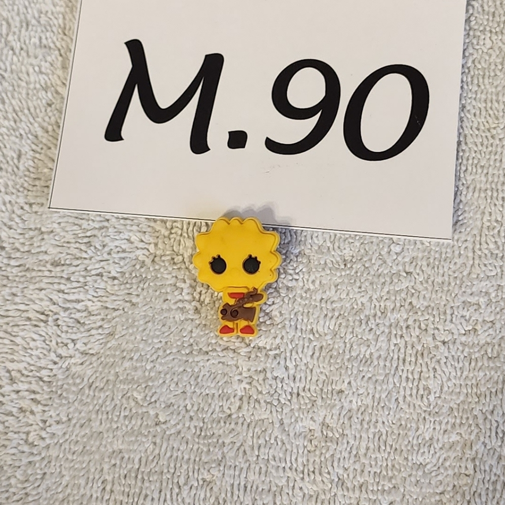 M.090- Croc charms accessories buttons, Lisa Simpson